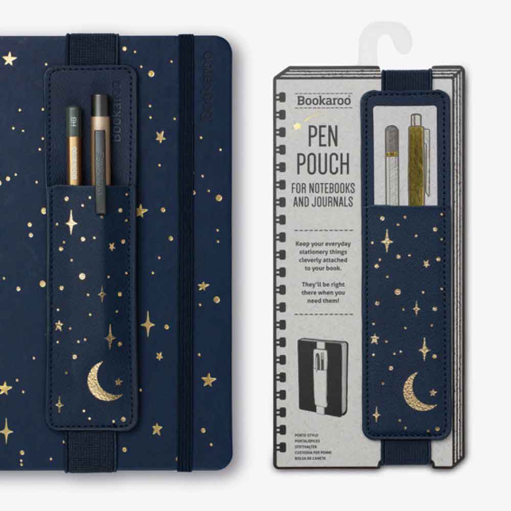 Bookaroo Pen Pouch For Books Moon & Stars