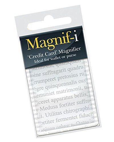 Credit Card Magnifier