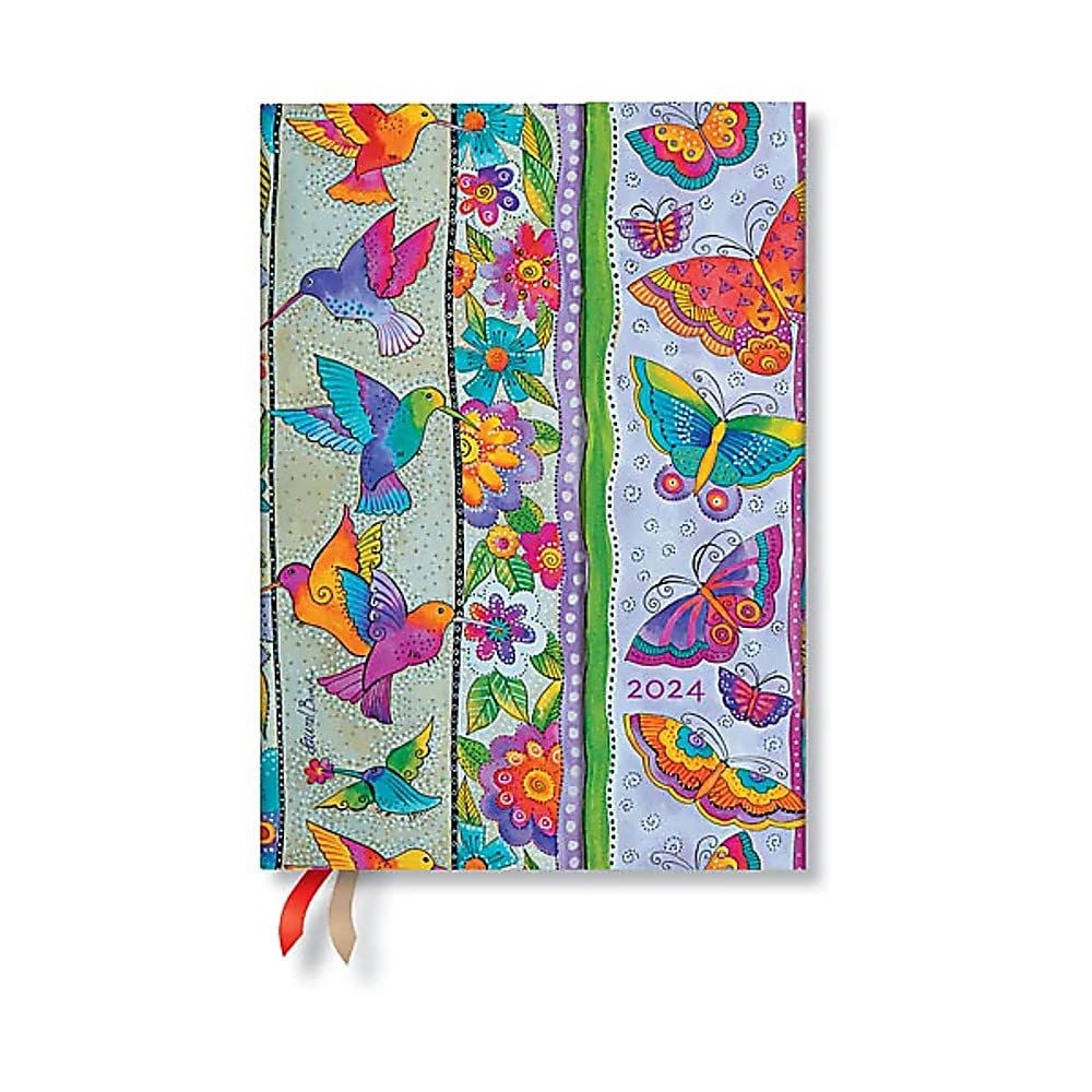 HUMMINGBIRDS & FLUTTERBYES (PLAYFUL CREATIONS) MIDI DAY AT A TIME PLANNER 2024