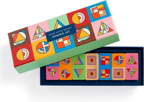 FRANK LLOYD WRIGHT WOOD DOMINO SET