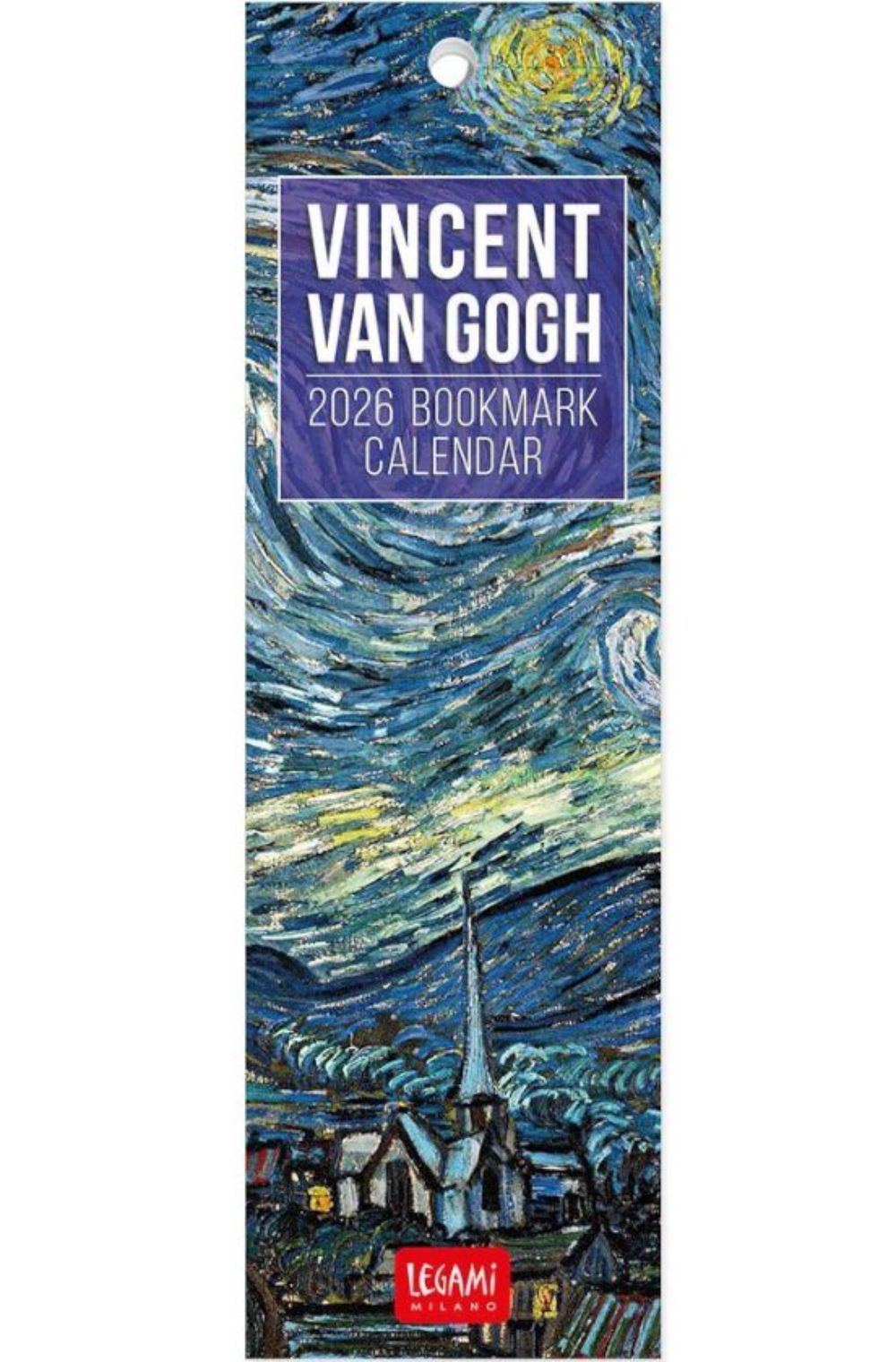 BOOKMARK CALENDAR - 2026 BOOKMARK CALENDAR - VINCENT VAN GOGH - 5.5 X18 - ART