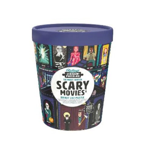 50 MUST-WATCH SCARY MOVIES BUCKET LIST 1000-PIECE PUZZLE