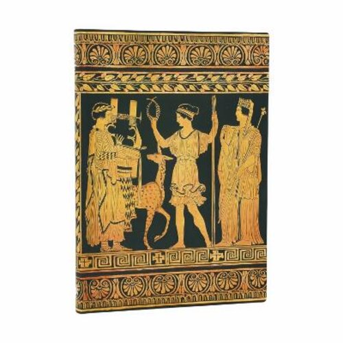 GATHERING OF DEITIES (ANCIENT GREEK POTTERY) MIDI LINED SOFTCOVER JOURNAL (ELASTIC BAND CLOSURE)