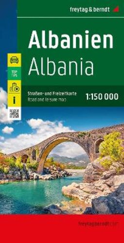 ALBANIA ROAD AND LEISURE MAP: 1:150000