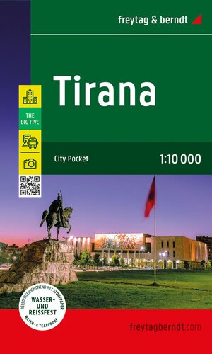 TIRANA CITY POCKET MAP 1:10000