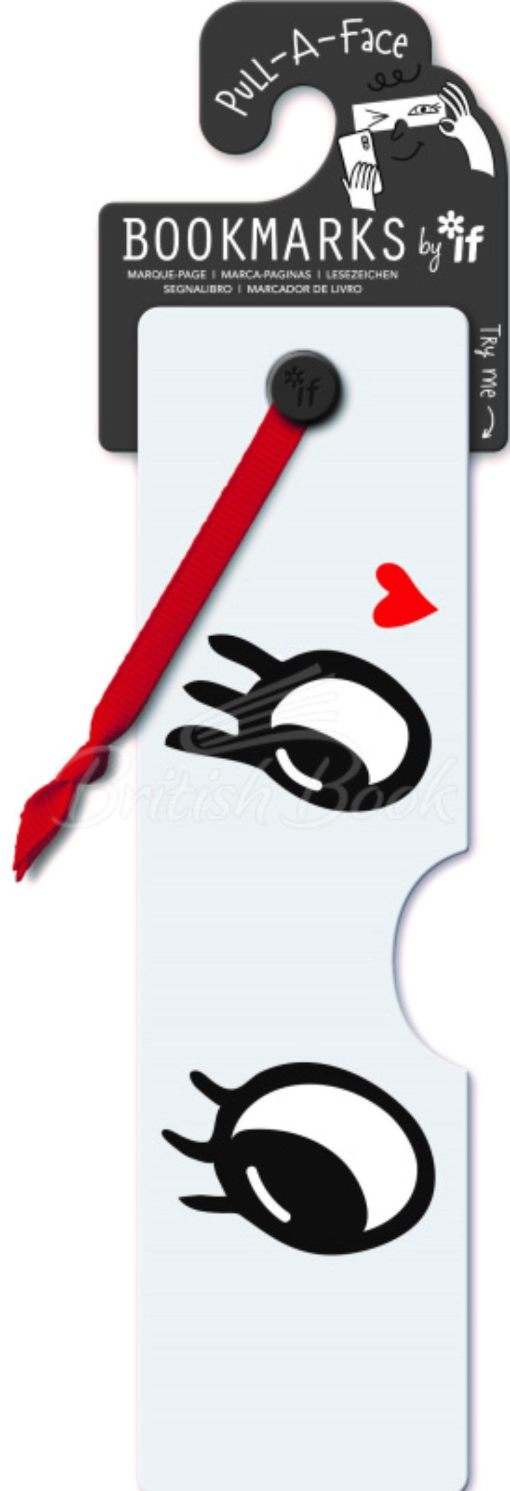Pull - a - Face Bookmarks - Love