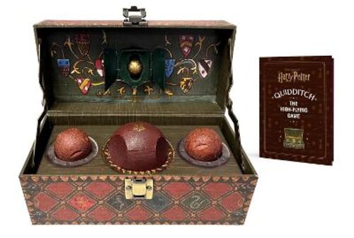 HARRY POTTER COLLECTIBLE QUIDDITCH SET (INCLUDES REMOVEABLE GOLDEN SNITCH!): REVISED EDITION