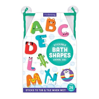 ANIMAL ABC STICKABLE FOAM BATH SHAPES