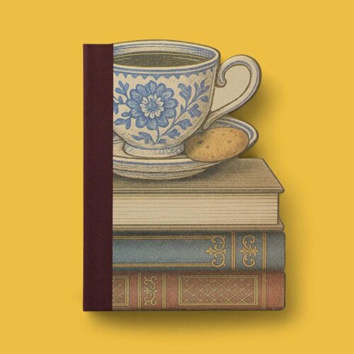 ECLECTIONERY NOTABLE BOOKS - CUP ON BOOKS