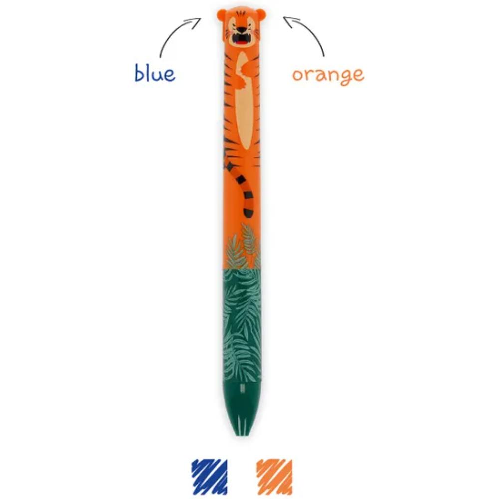 CLICK&CLACK - TWO-COLOUR BALLPOINT PEN - TIGER