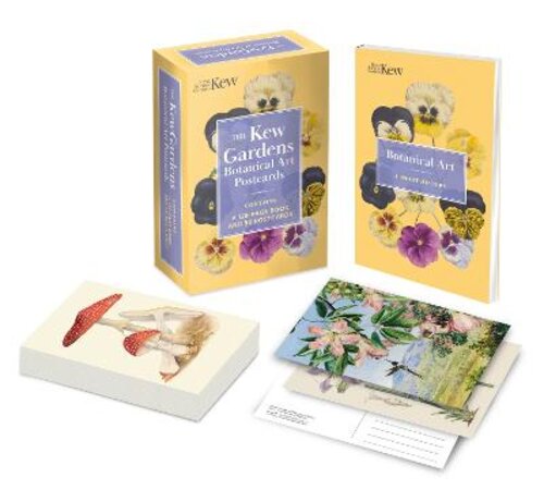 THE KEW GARDENS BOTANICAL ART POSTCARDS: CONTAINS A 128-PAGE BOOK AND 50 POSTCARDS